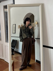 Vintage Style Relaxed Fit Casual Jacket Shirt