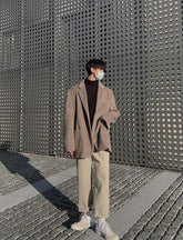 Vintage Wash Relaxed Fit Wide Leg Trousers