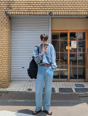 Vintage Washed Denim Shirt