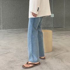 Vintage Washed Relaxed Fit Denim Jeans