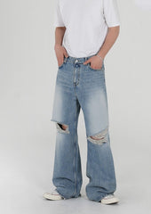 Vintage Washed Relaxed Fit Jeans