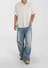 Vintage Washed Relaxed Fit Jeans