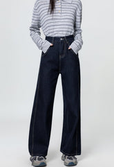 Vintage Wide Leg High Waist Denim Jeans