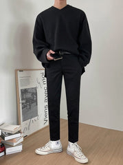 Vneck Pullover Casual Sweatshirt