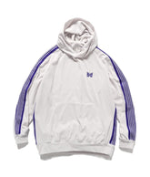 White Butterfly Stripes Track Hoodie