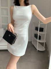 White Casual A-Line Dress