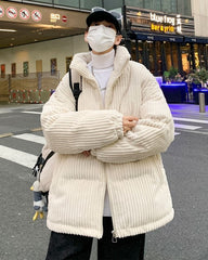 White Chunky Corduroy Jacket
