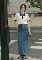 White Collared Polo Shirt