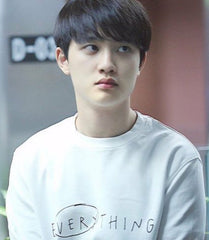 White Everything Print Sweatshirt