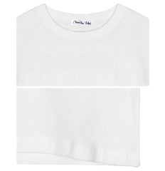 White Flower Print Crop T-Shirt