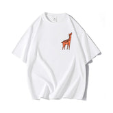 White Giraffe Print Shirt