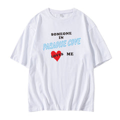 White Paradise Cove Printed T-Shirt