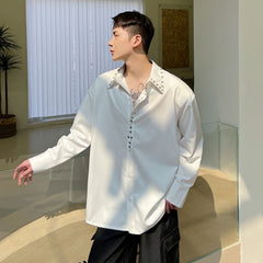 White Riveted Collar Shirt