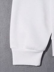 White Satellite Print Sweatshirt