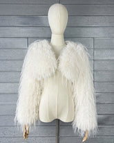 White Short Fur Glam Jacket