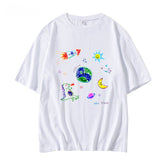 White Space Doodle Printed T-Shirt