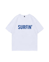 White 'Surfin' Crewneck T-Shirt