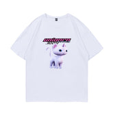 White Unicorn Kitten Printed T-Shirt