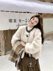 Winter Fashion Faux Fur Trimmed Puffer Coat
