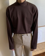 Winter High Neck Warm Long Sleeve Base Layer Shirt