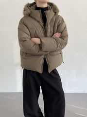 Winter Hooded Padded Commuter Jacket Warm Oversized Trendy