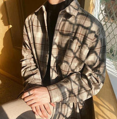 Winter Plaid Thick Long Sleeve Shirt