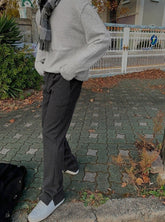 Winter Relaxed Fit Thick Trousers