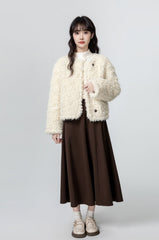 Winter Blend Coat With Single Button Closure