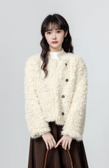 Winter Blend Coat With Single Button Closure