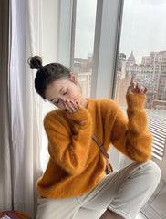 Yellow Fluffy Sweater