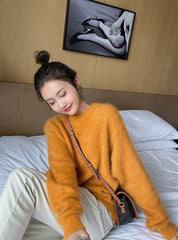 Yellow Fluffy Sweater