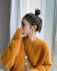 Yellow Fluffy Sweater