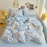 Kawaii Teddy Cotton Duvet Cover Set