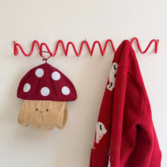 Modern Metal Wavy Wall Hook Rack