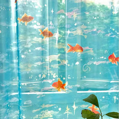 Goldfish Ocean Sheer Curtain
