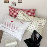 Soft Girl Aesthetic Cotton Pillowcase