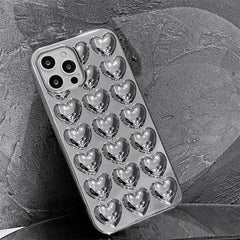 Silver Heart iPhone Case