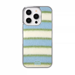 Blue Sporty Preppy Striped iPhone Case