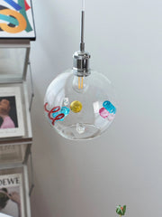 Mid-Century Colorful Glass Pendant Light
