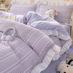 Lavender Ruffle Bedding Set