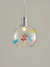 Mid-Century Colorful Glass Pendant Light