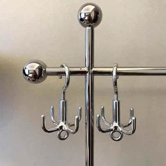 Silver Rotating Clothes Hook
