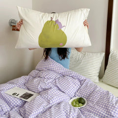 Cute Graphic Cotton Pillowcase