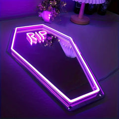 Coffin Neon Mirror Sign
