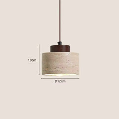 Japandi Textured Pendant Light