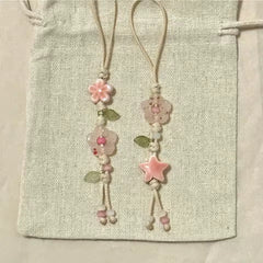 Cute Star & Flower Phone Charm Strap