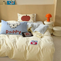 Cute Puppy Cotton Bedding Set