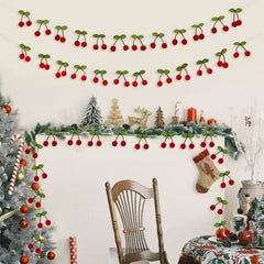 Cute Cherry Pom Pom Garland