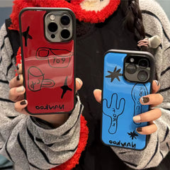 Korean Glossy Graffiti iPhone Case