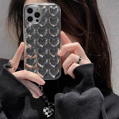 Silver Heart iPhone Case